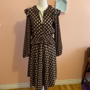 Long sleeve midi dress